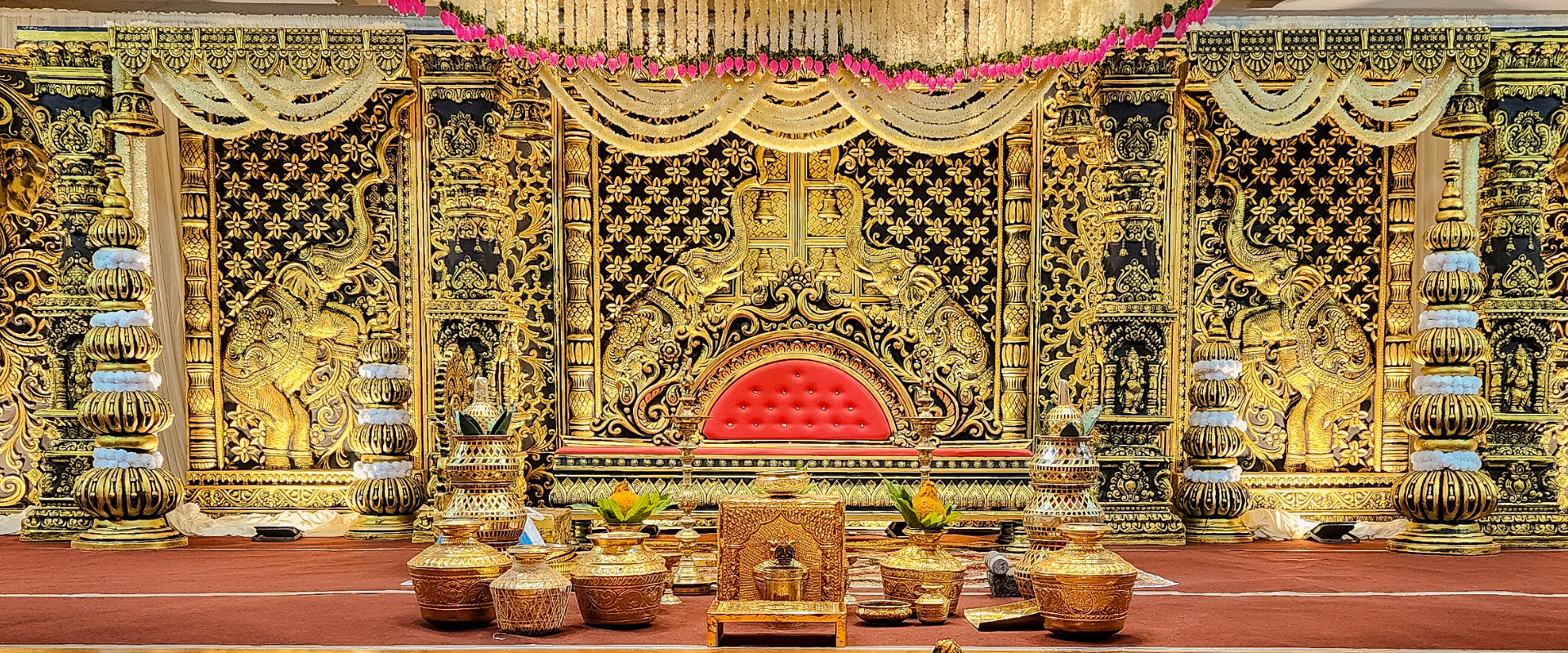 Traditional Arasani Set Singapore for Tamil wedding rituals.